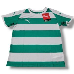 New Puma Shirt Size Medium Puma DryCell LIGA Jersey Hooped Jr Soccer Jersey NWT